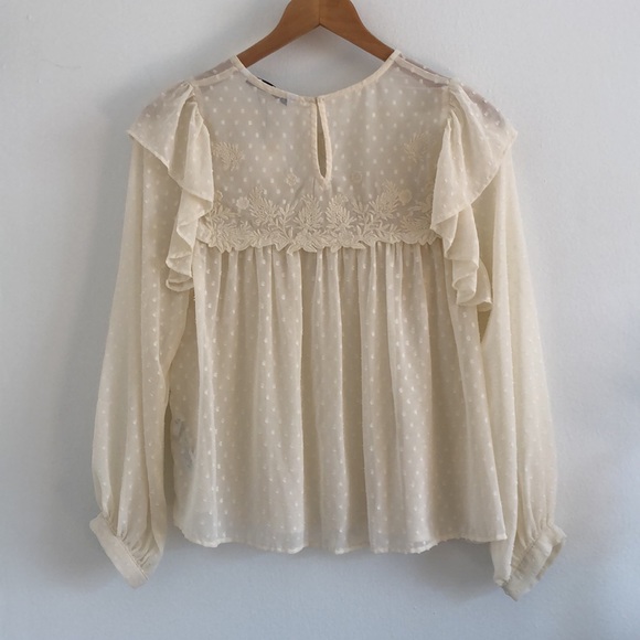 Zara lace blouse NWT (XS) - Picture 6 of 7
